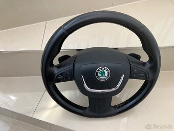 ŠKODA SUPERB II 2008-2013 ORIGINÁL SPORTOVNÍ VOLANT S PÁDLY - 7