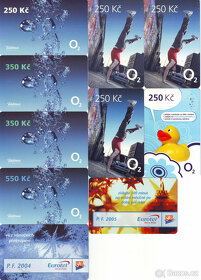 Staré dobíjecí kupóny na mobilní telefon, celkem 96 kusů - 7