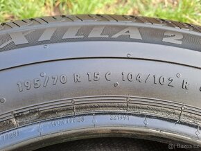 2x Letní ZÁTĚŽOVÉ pneu Matador Maxilla 2 - 195/70 R15C - 99% - 7