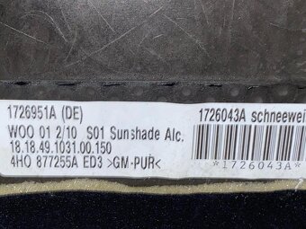 Stropnice černá alcantara 4H0867505L Audi A8 D4 4H sedan 10 - 7