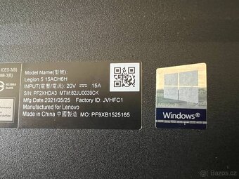 Lenovo Legion 5 15ACH6H (CZ/SK/EN klávesnice) - 7