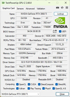 Herní PC- Ryzen 5600X, 16GB RAM, 1TB NVME, RTX3060TI, WIN11 - 7