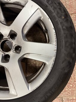 Originál Alu kola Audi 5x112 r17 - letní pneu Continental - 7