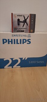 televizor PHILIPS 22'' , držák na TV 13''- 40'' - 7