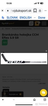 Brankárska hokejka CCM Eflex JR 23” - 7