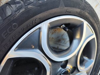 15"letní alu sada 4x100 origo Kia Picanto 175/50 TPMS - 7