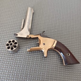 7raný revolver US Smith Wesson 1 model ráže .22 short TOP - 7