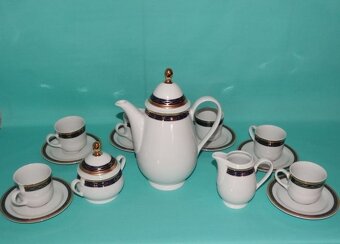 Luxusní porcelánové čajové soupravy – různé dekory - 7