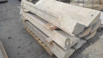 Staré kamenné schody, opukové schody, schod, 27 ks - 7