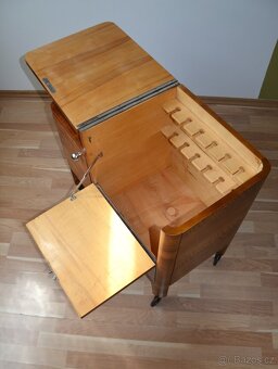 Pojízdný barový, servírovací stolek - Art deco - 7