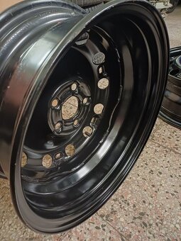 Plechové disky 5x100, ET38, R15 Škoda, Audi, VW, Seat - 7
