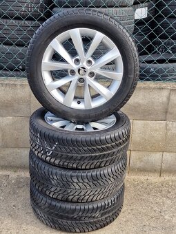 Zimni Alu kola Škoda Octavia III s pneu 205/55/16 - 7