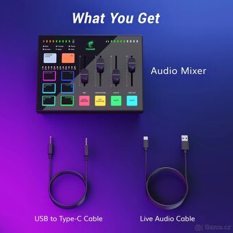 TONOR TX310, RGB audio mixér - 7