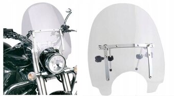Plexi na chopper univerzální velké 56x47 cm,nové. - 7