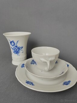 Sada starožitného porcelánů: trio Bavaria a váza Kaiser - 7