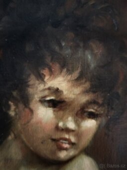 obraz DÍVENKA, akt, olej, Karel V. Skála - 7