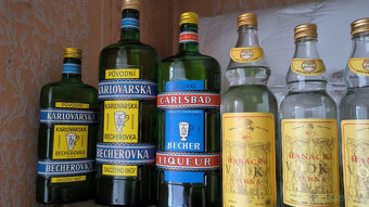 Alkohol - vodka, griotte - starý, historický, retro alk. - 7