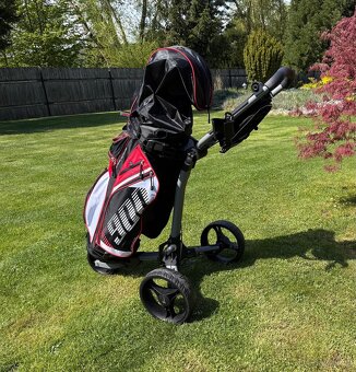 Golfové hole (2sady) včetně mechanického vozíku - 7