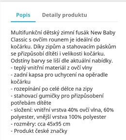 Zimní fusak New Baby Classic - 7