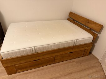 Masivní dubová postel Sofi 140×200 cm - 7