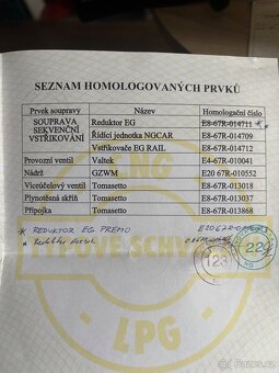 Přední část systému LPG - 7