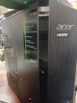 Počítač Acer TC-1760, 1.52 TB, 16 GB RAM, GTX 1650, Core i7 - 7