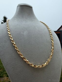 Zlatý řetěz VALIS - 117.5g 70cm 585 14k - PLNÝ ŘETĚZ - 7