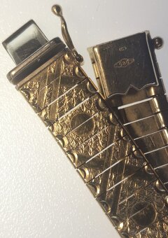 Zlatý masivní pánský náramek 14K ( 585 punc) 19.9 gramů, 20, - 7