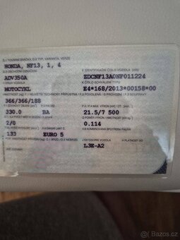 Honda ADV 350 (2023) CZ doklady - 7