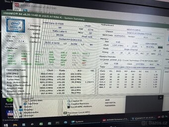 Rychlá a nevyužívaná deska ASUS H110M-K+i3-7320+4GB - 7