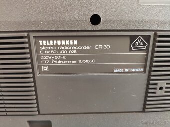 Radiomagnetofon TELEFUNKEN CR-30 - 7
