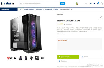 🚀 Herní ATX skříň MSI MPG GUNGNIR 110M + 4x RGB FAN 🚀 - 7