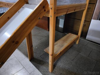 Postel vyvýšená masiv borovice kompletní - 7