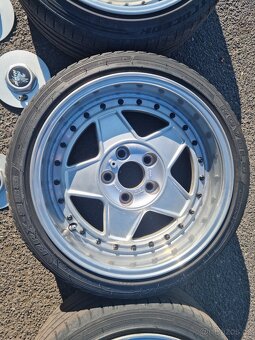 King K7000 dobové Alu kola 8.5Jx17 Et 13 5x120 BMW - 7