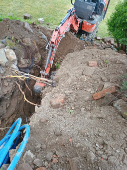 Zemní práce , půjčovna strojů,Práce minibagrem Zemní a výkop - 7