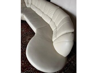 Rohová kožená sedací souprava, 3302 - 7