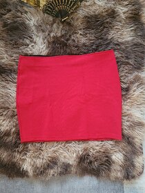 Sexy červená sukně Berschka vel M jako nová minisukně mini - 7