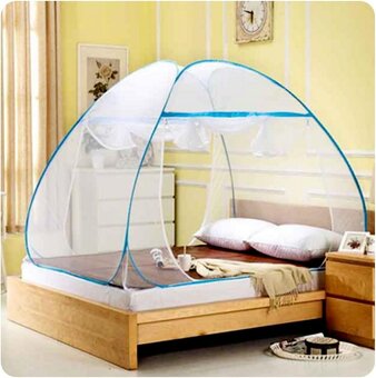 Pop-up moskytiéra 180×200×150 cm - modrá - 7