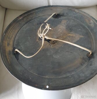 Starožitný lustr mosaz / stropnice / kalíšky koule - 7