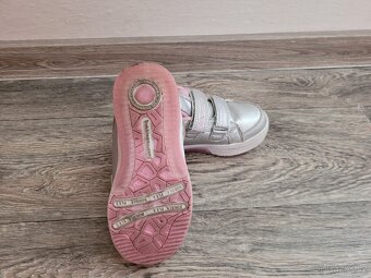 Dětské stříbrno-růžové polobotky, vel. 27 - 7