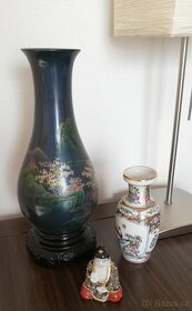 Váza 2x, malá soška budhy - Z DĚDICTVÍ - 7