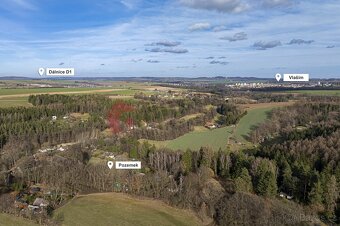Prodej pozemku v Polánce u Vlašimi, 1000m2, stavební. - 7