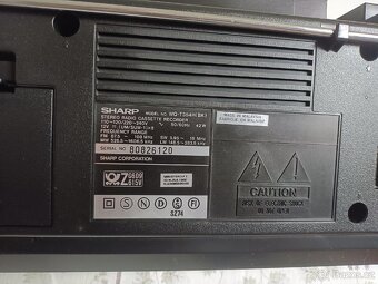 Sharp WQ 354 radiomagnetofon retro 2 kazeťák - 7