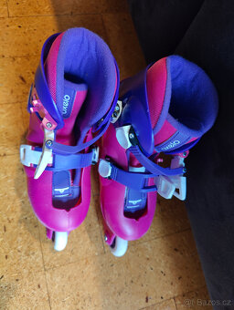 Kolečkové brusle, rostoucí-nastavitelná vel. 28-30 - 7