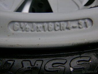 Letní alu sada disky originál Peugeot 4x108 6,5Jx16 ET31 - 7