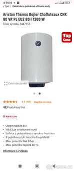 Novy elektricky bojler 80 L - 7