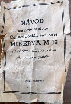 Šicí stroj Minerva M 16 - 7