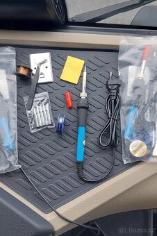 Mikropájka 230V/60W, s výměnnými hroty+cín+držák+pinzeta. - 7