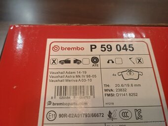 Opel Combo, Astra, Meriva brzdové destičky - 7