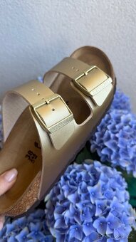 Dámské zlaté pantofle Birkenstock 38 - 7